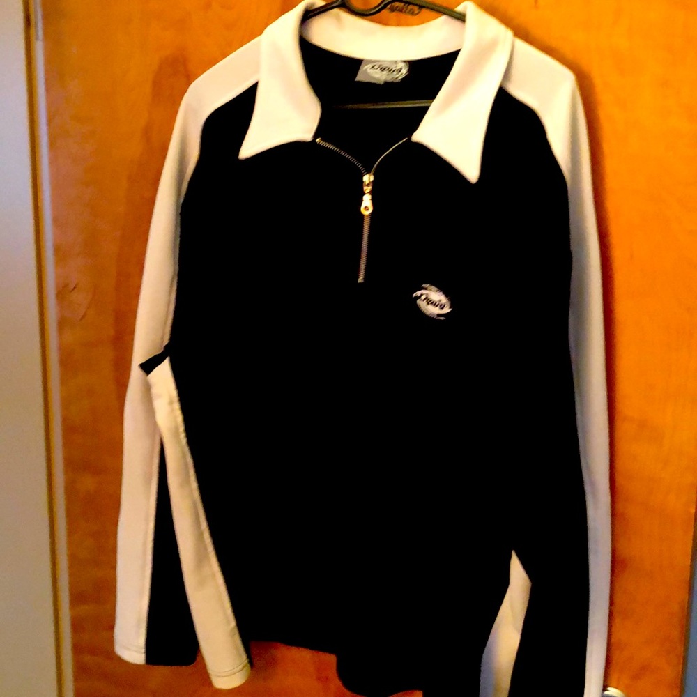 Retro club liquid xl long sleeve black and white